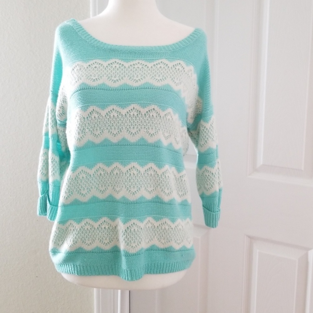 Cosy Casual Knit 3/4 Sleeve Sweater